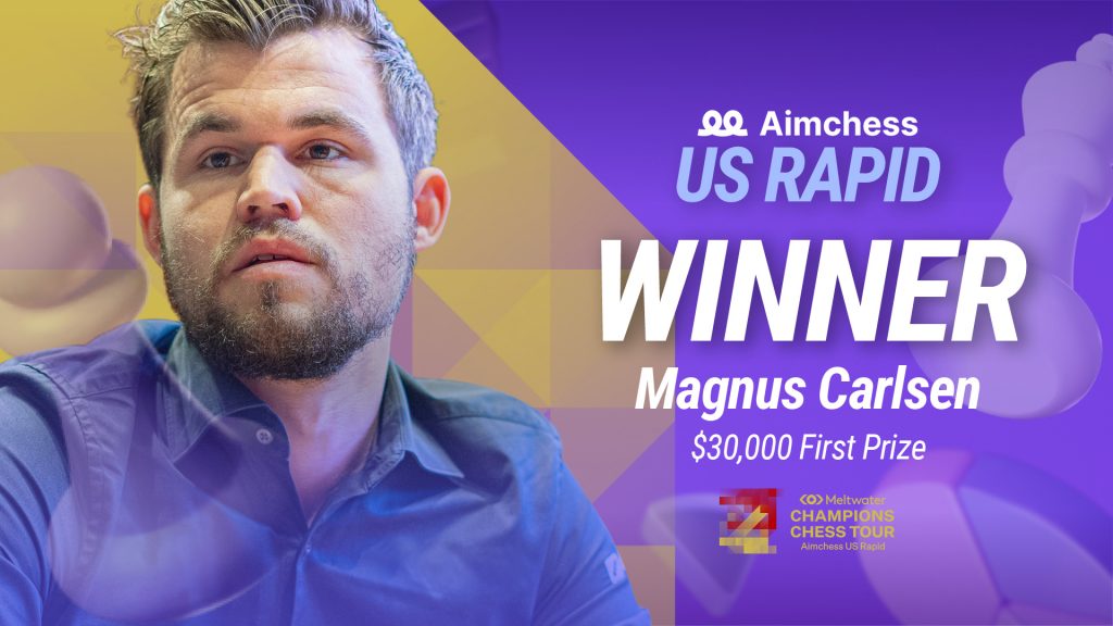 Aimchess US Rapid winner Magnus Carlsen